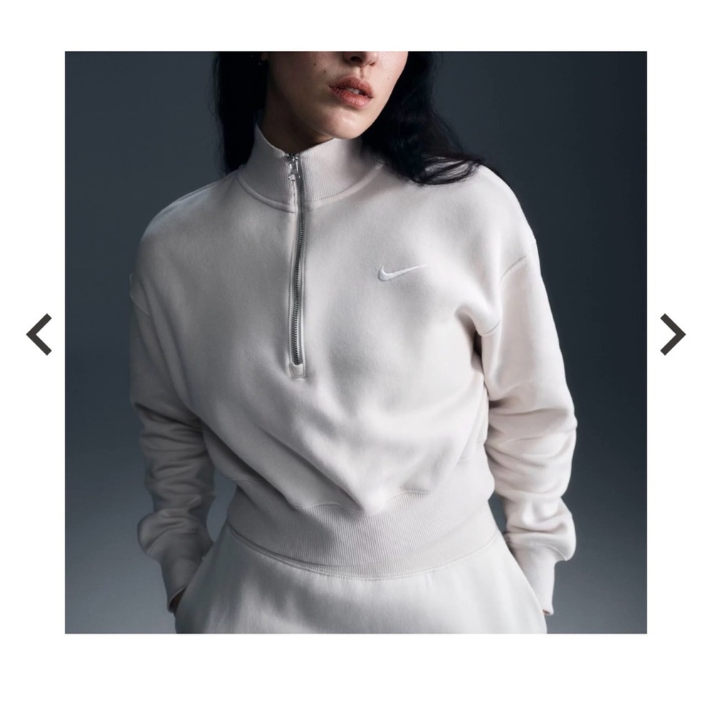 Nike Off-White Quarter-Zip Pullover